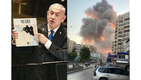 Netanyahu, insulti all'Onu fra le proteste: Siete una palude antisemita. Poi l'inferno di fuoco a Beirut