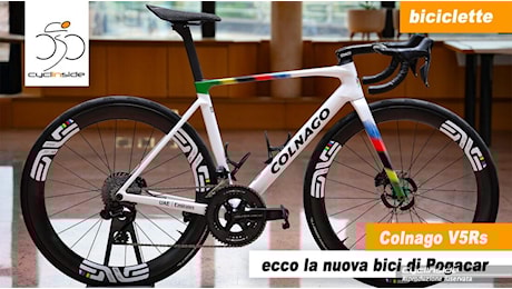 Colnago V5Rs, ecco la nuova bici di Pogacar, dimagrita e più aerodinamica