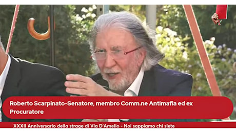 Via D’Amelio, Scarpinato: “Stragi ’92-’93 organizzate per fare spazio a nuovi soggetti politici come FI e attuali forze di governo”