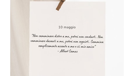 Sabato 10 maggio 2025: frase del buongiorno, santo e oroscopo