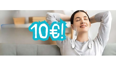 Ventilatore da collo portatile a soli 10€ col Prime Day