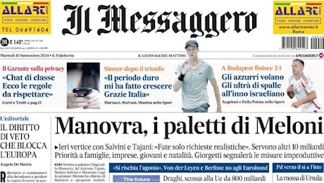 Il Messaggero : Gli azzurri volano. Gli ultrà di spalle all'inno israeliano